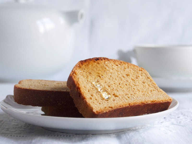 Le fette biscottate semi-integrali : Fragole a merenda